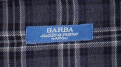 Barba Napoli Dark Blue Plaid Shirt - Extra Slim - (BN330233) - Parent