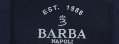 $450 Barba Napoli Navy Blue Solid Wool Blend Pants - Slim - (BN63265) - Parent