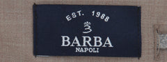$450 Barba Napoli Light Brown Solid Wool Blend Pants - Slim - (BN63268) - Parent