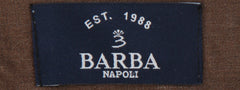 $450 Barba Napoli Brown Solid Wool Blend Pants - Slim - (BN63266) - Parent
