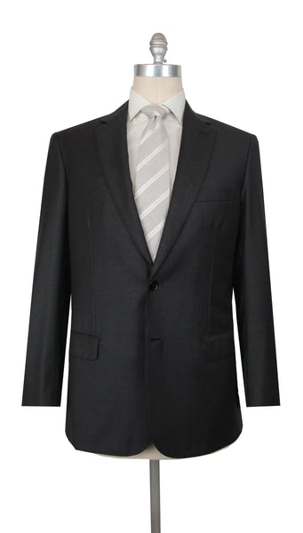 $7200 Brioni Dark Gray Wool Solid Suit - (BR572511) - Parent