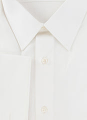 $550 Brioni White Solid Cotton Shirt - Slim - (BR55264) - Parent