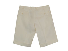 $525 Brioni Cream Solid Shorts -  - (BR610251) - Parent