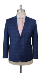 $6000 Brioni Blue Wool Plaid Suit - (BR314261) - Parent
