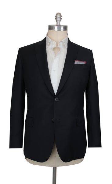 $6900 Brioni Midnight Navy Blue Wool Solid Sportcoat - (BR314264) - Parent