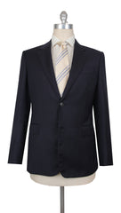 $5700 Brioni Navy Blue Wool Solid Suit - 42/52 - (BR572510)