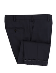 $5700 Brioni Navy Blue Wool Solid Suit - (BR572510) - Parent