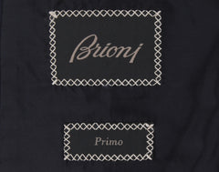 $5700 Brioni Navy Blue Wool Solid Suit - (BR572510) - Parent