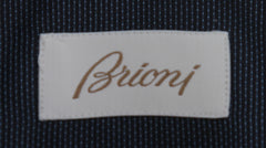 $930 Brioni Dark Blue Polka Dot Cotton Blend Shirt - Full - (BR552619) - Parent