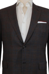 $6300 Brioni Brown Wool Plaid Sportcoat - (BR57256) - Parent