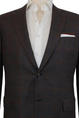 $6300 Brioni Brown Wool Plaid Sportcoat - (BR57256) - Parent