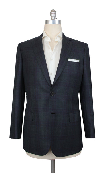 $6900 Brioni Dark Green Wool Plaid Sportcoat - (BR57252) - Parent