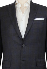 $6300 Brioni Dark Gray Wool Blend Fancy Sportcoat - (BR57253) - Parent