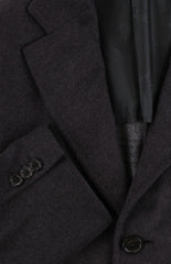 $10500 Brioni Dark Gray Wool Blend Solid Coat - (BR100920241) - Parent
