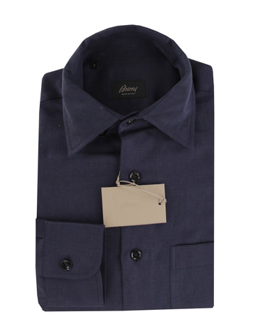Brioni Dark Blue Shirt - Slim