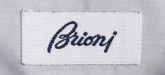 Brioni Light Gray Solid Cotton Shirt - Slim - (BR8182210) - Parent