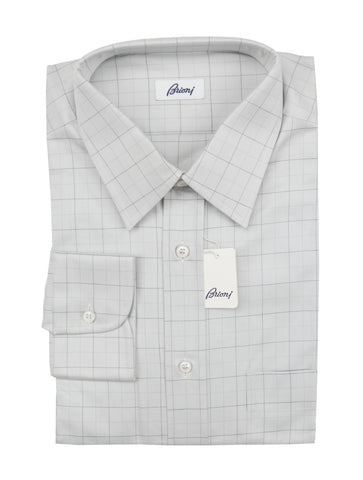 Brioni Light Gray Shirt - Slim