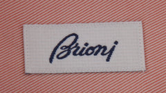 $800 Brioni Orange Solid Cotton Shirt - Slim - (BR55268) - Parent