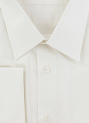$925 Brioni White Solid Cotton Shirt - Slim - (BR6212512) - Parent