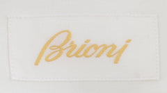 $925 Brioni White Solid Cotton Shirt - Slim - (BR621259) - Parent