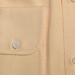 Brioni Yellow Striped Cotton Shirt - Slim - (SH326225) - Parent