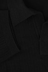 $1550 Brioni Black Solid Cotton Blend Polo - (BR512261) - Parent