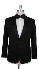 $7200 Brioni Black Wool Tuxedo - (BR44261) - Parent