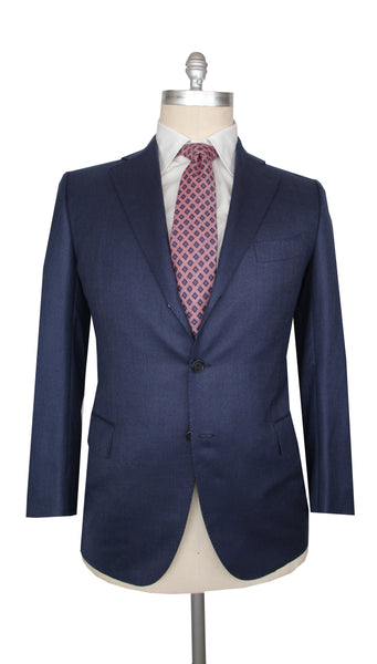 $7200 Cesare Attolini Blue Super 120's Solid Suit - (CA99265) - Parent