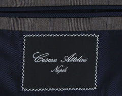 $8450 Cesare Attolini Brown Super 170's Plaid Suit - (CA424252) - Parent