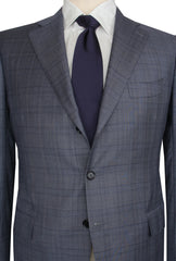 $7150 Cesare Attolini Blue Super 150's Plaid Suit - (CA99269) - Parent
