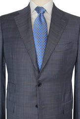 $8150 Cesare Attolini Blue Super 170's Plaid Suit - (CA1021261) - Parent