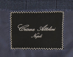 $7975 Cesare Attolini Blue Wool Window Pane Suit - (CA829267) - Parent