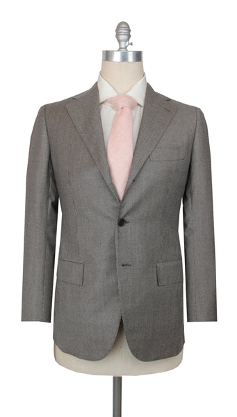 $7200 Cesare Attolini Brown Super 150's Suit - (CA93253) - Parent