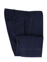 $7300 Cesare Attolini Blue Wool Striped Suit - (CA829263) - Parent