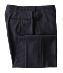 Cesare Attolini Dark Blue Wool Striped Suit - (CA2162217) - Parent
