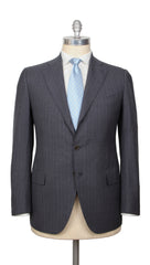 Cesare Attolini Gray Wool Striped Suit - 44/54 - (CA2162218)