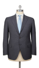 Cesare Attolini Gray Wool Striped Suit - (CA2162218) - Parent