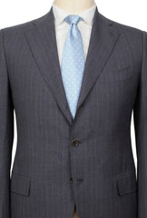 Cesare Attolini Gray Wool Striped Suit - (CA2162218) - Parent