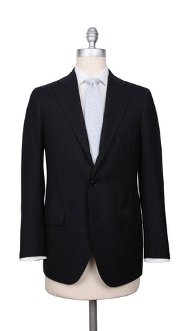 Cesare Attolini Midnight Navy Blue Suit