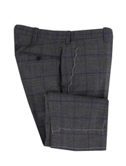 $6550 Cesare Attolini Gray Wool Window Pane Suit - (CA829264) - Parent