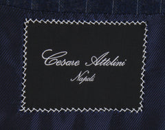 $10175 Cesare Attolini Navy Blue Wool Striped Suit - (CA829262) - Parent