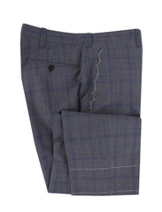 $7750 Cesare Attolini Gray Wool Window Pane Suit - (CA829266) - Parent