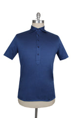$514 Cesare Attolini Blue Solid Shirt - Slim - (CA3212611) - Parent
