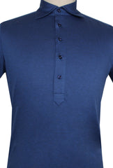 $514 Cesare Attolini Blue Solid Shirt - Slim - (CA3212611) - Parent