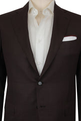 $5400 Cesare Attolini Brown Wool Blend Solid Sportcoat - (CA87252) - Parent