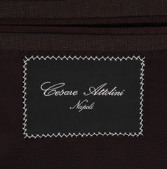 $5400 Cesare Attolini Brown Wool Blend Solid Sportcoat - (CA87252) - Parent
