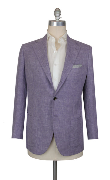 $5400 Cesare Attolini Purple Cashmere Blend Sportcoat - (CA71720251) - Parent