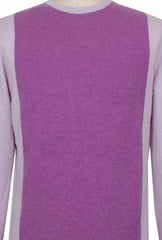 Cesare Attolini Purple Cotton Crewneck Sweater - (CA112234) - Parent
