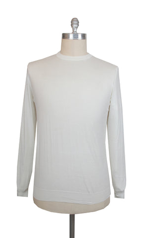 Cesare Attolini White Crewneck Sweater