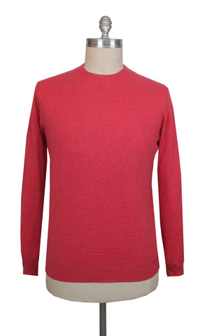 Cesare Attolini Red Crewneck Sweater